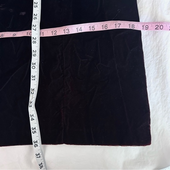 RAMPAGE Vtg 90s Y2K Oxblood Velvet Whimsigoth Halter Mini Dress Size 11 M - Picture 11 of 11